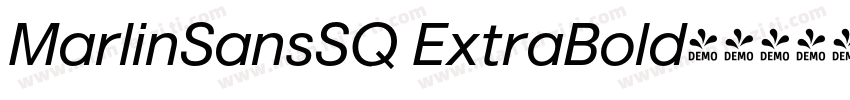 MarlinSansSQ ExtraBold字体转换